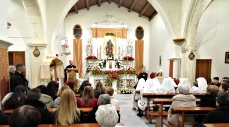 Monsignor Arrigo Miglio in visita pastorale a Villaspeciosa