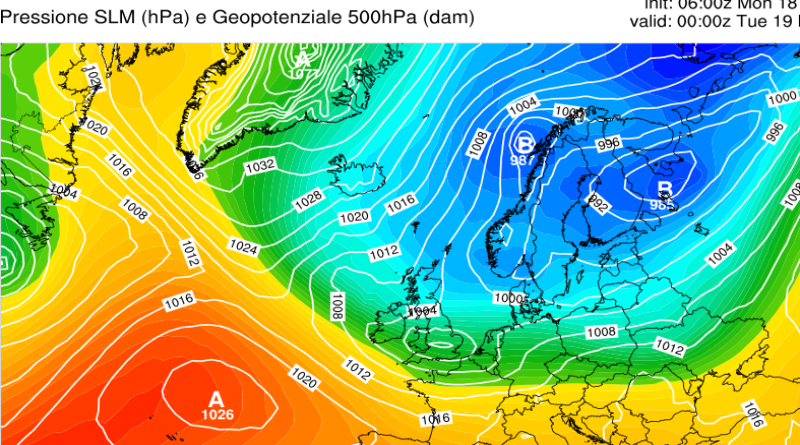 Tendenza meteo dal 18 al 24 Novembre 2024